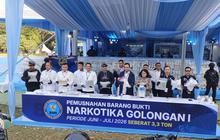 HANI 2026, BNN Musnahkan 3,3 Ton Narkotika