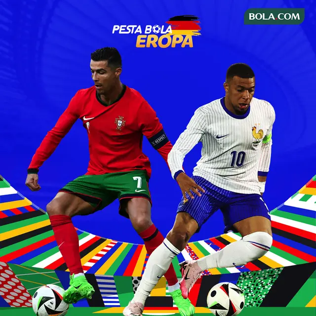 Euro 2024 - Cristiano Ronaldo dan Kylian Mbappe