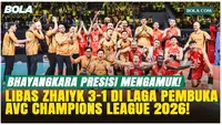 Gokil! Bhayangkara Presisi Hajar Zhaiyk 3-1 di AVC Champions League 2026