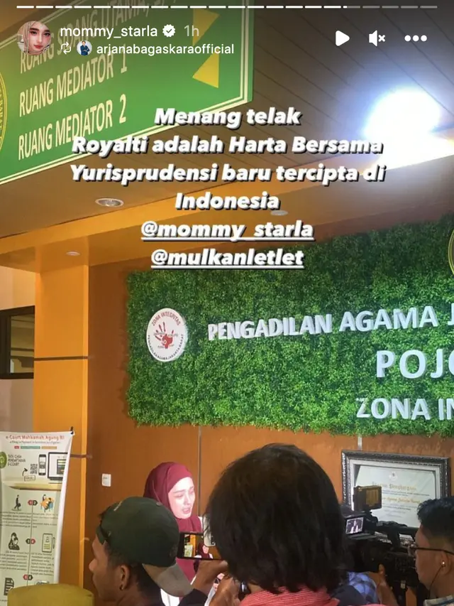 Unggahan Arjana Bagaskara kuasa hukum Inara Rusli. (Foto: Dok. Instagram @arjanabagaskaraofficial)