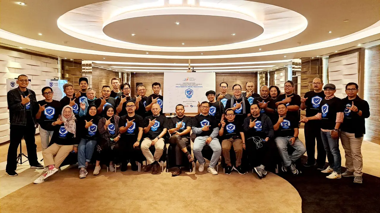 Pimpinan media yang tergabung dalam AMSI menghadiri acara diskusi kelompok terfokus (FGD)