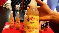Produk minuman herbal berbahan jahe dari Malaysia, Mr Benrong. Rasanya mirip jamu beras kencur Indonesia. (Liputan6.com/Asnida Riani)