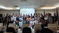 Kedutaan Besar Italia dan Uni Eropa, bersama dengan beberapa Organisasi Pemuda Indonesia (Youth for Energy Southeast Asia (Y4E-SEA) dan Society of Renewable (SRE)), menggelar Workshop I-ACT, sebuah inisiatif untuk memperkuat peran generasi muda Indonesia dalam mengatasi perubahan iklim, Jumat (15/9/2023). (Liputan6/Therresia Maria Magdalena Morais)