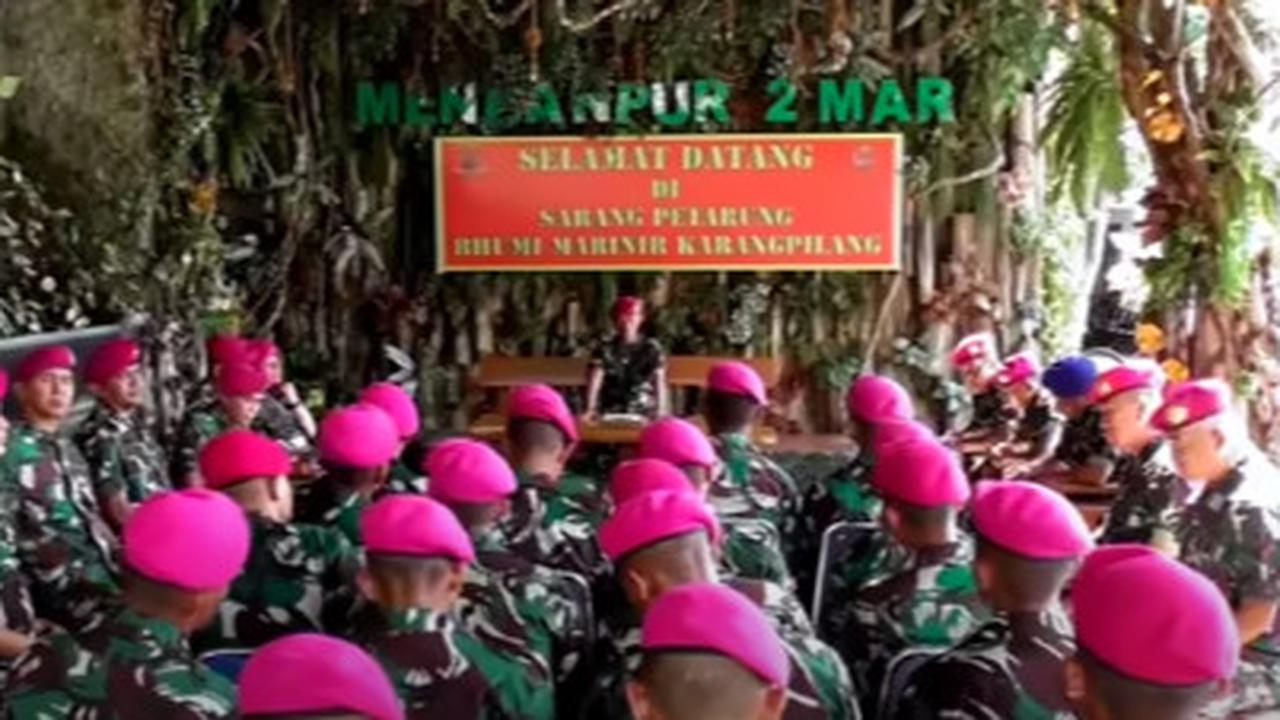 Merinding Pesan sang Komandan di Sarang Petarung Prajurit Korps Marinir