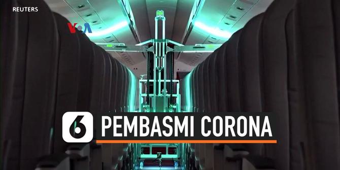 VIDEO: Robot Pembasmi Virus Corona di Pesawat Udara