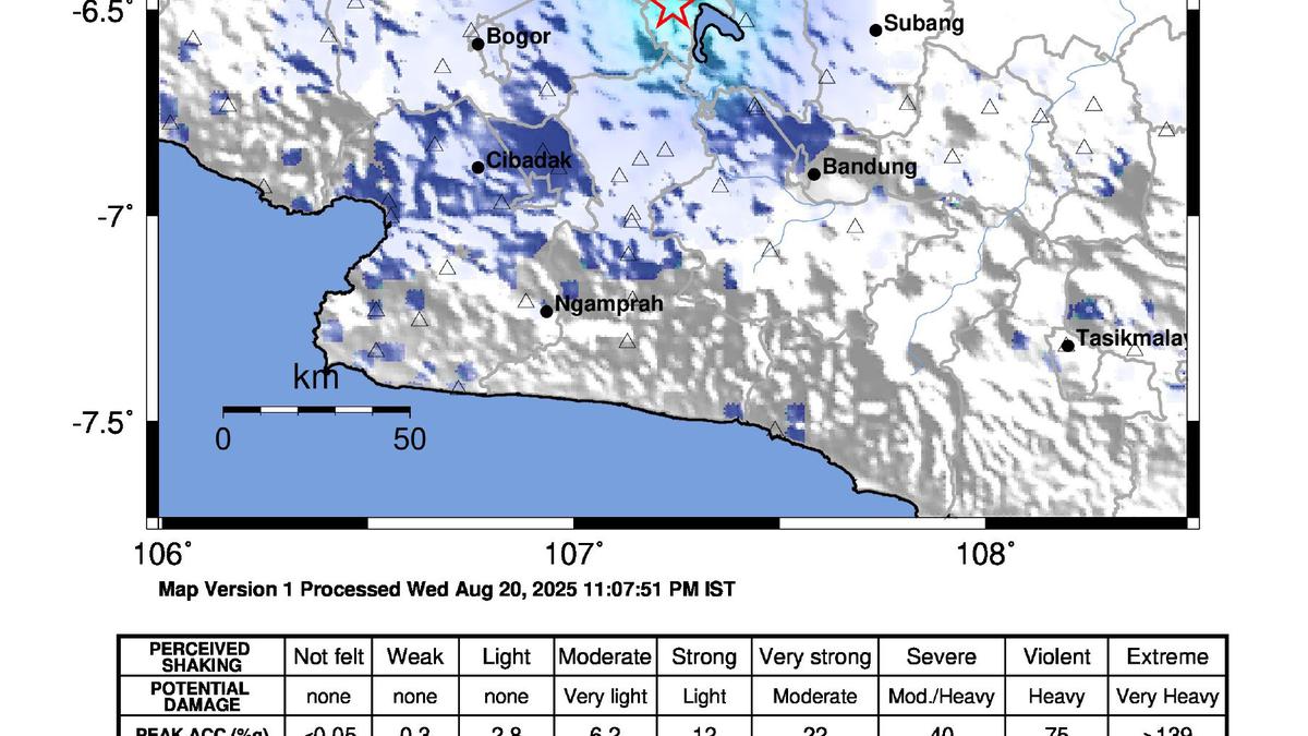 Rentetan Gempa Susulan Guncang Bekasi