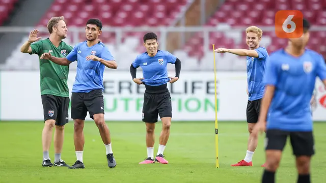 Official Training Timnas Thailand Jelang Laga Kontra Timnas Indonesia di Piala AFF 2022