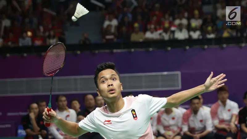 Langkah Anthony Sinisuka Ginting Terhenti saat Melawan Shi Yuqi