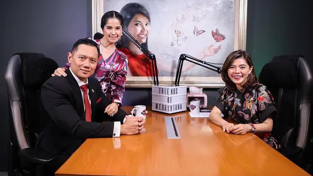 4 Potret Annisa Pohan Elegan Pakai Tas Rp 60 Juta saat Temani AHY Podcast Bareng Merry Riana
