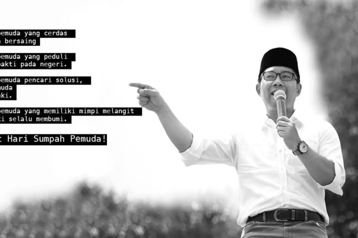 Di Hari Sumpah Pemuda Ridwan Kamil Kasih Wejangan untuk Netizen