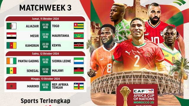 TotalEnergies AFCON Qualifiers Matchday 3 di Vidio