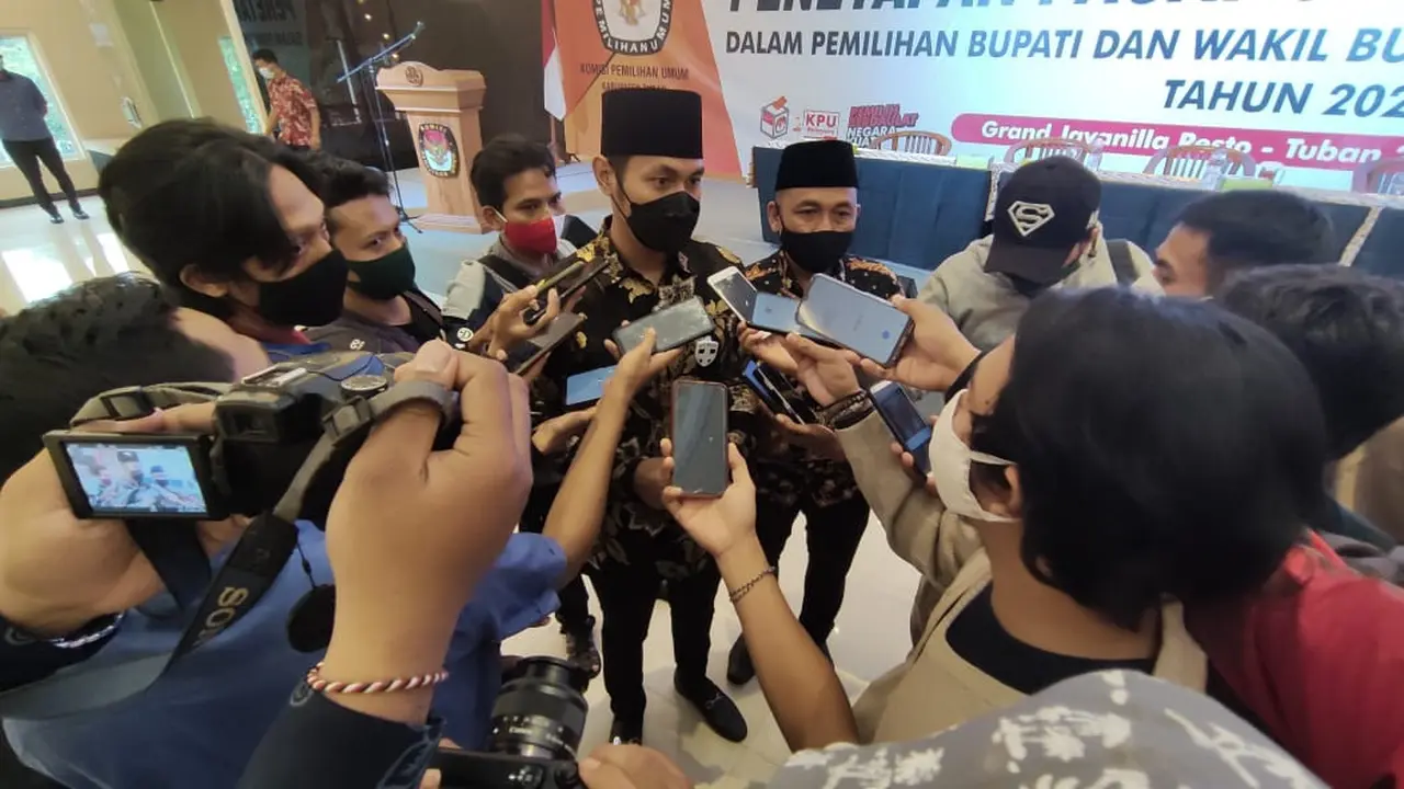 Aditya Halindra Faridzky Bupati Tuban terpilih pada Pilkada 2020. (Ahmad Adirin/Liputan6.com)