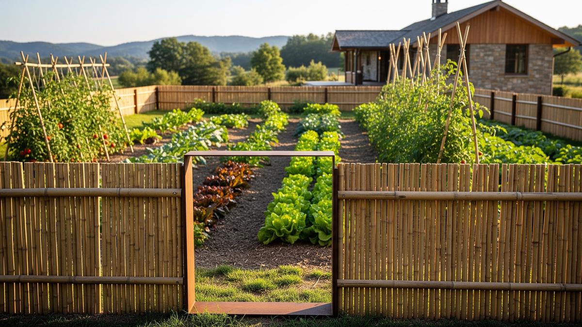 10 Ide Pagar Bambu Estetik untuk Rumah dengan Taman Sayur, Perindah Eksterior Hunian