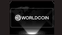 Logo Worldcoin yang kini izinnya dihentikan sementara&nbsp;Kementerian Komunikasi dan Digital/Komdigi. (Istimewa)