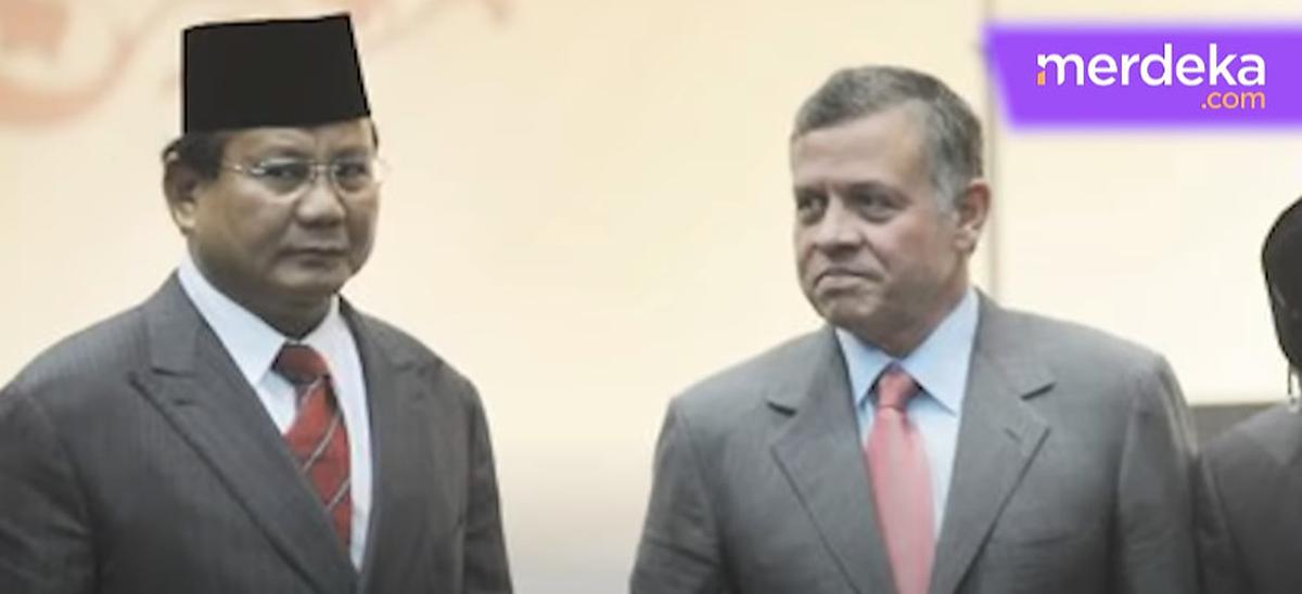 Prabowo dan Raja Yordania Abdullah II