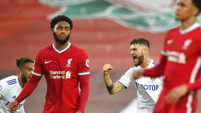 Mohamed Salah Hattrick, Liverpool Susah Payah Taklukkan Leeds United