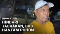 Bus Antarkota Hantam Pohon Mangga, Penumpang Syok!