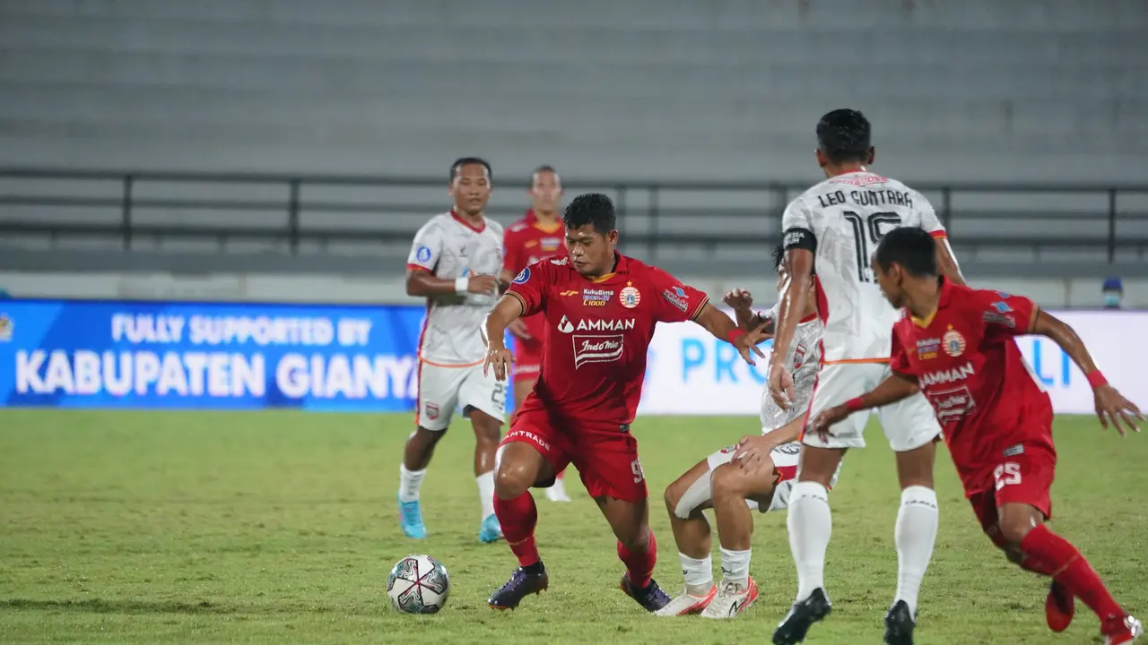 Persija Jakarta Vs Borneo FC di BRI Liga 1.