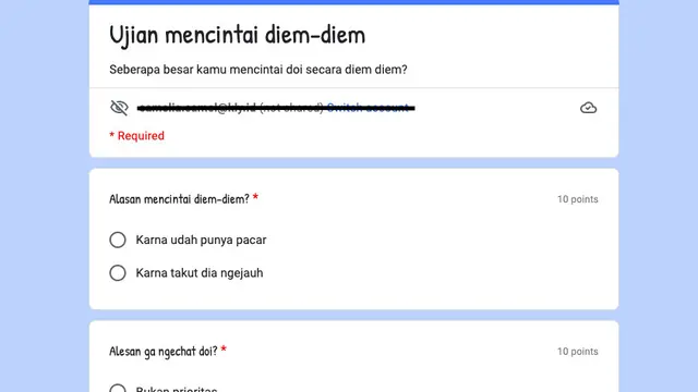 Ujian mencintai diem-diem