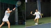 6 Potret Caca Tengker saat Main Tenis, Bak Atlet Profesional (Sumber: Instagram/cacatengker)