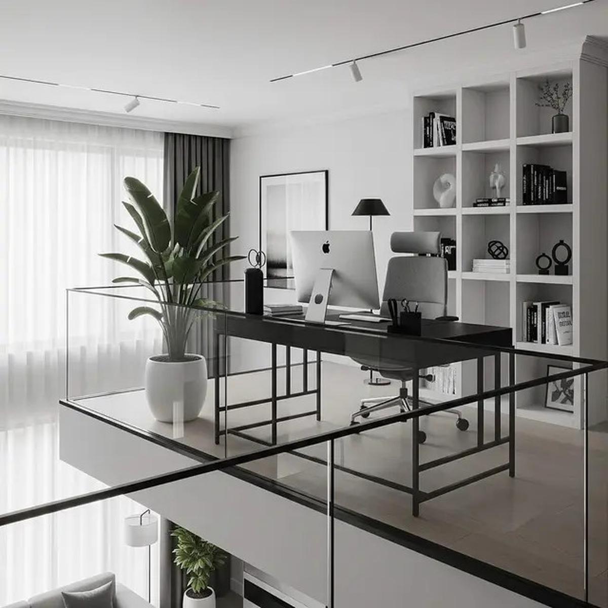 10 Inspirasi Desain Rumah Mezzanine Modern dengan Workspace Cozy di Atas