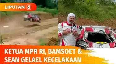 Video detik-detik mobil yang ditumpangi Ketua MPR RI, Bambang Soesatyo dan dikendarai pembalap Sean Gelael terbalik dalam ajang Meikarta Sprint Rally 2021. Mobil ringsek parah, begini kondisi Bamsoet dan Sean Gelael.
