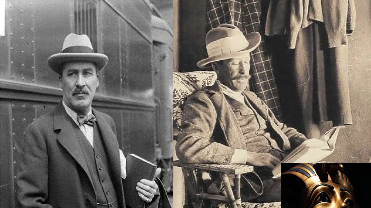 Howard Carter dan Lord Carnarvon, orang pertama yang menjamah makam Firaun. (Wikipedia)