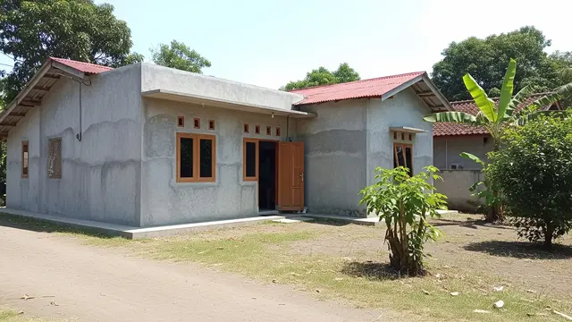 8 Contoh Rumah Desa dengan Dinding Semen Ekspos Minimalis, Kokoh dan Hemat Biaya