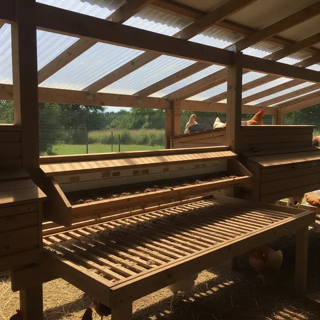 Desain Kandang Ayam dengan Tempat Pengolahan Kotoran Jadi Pupuk