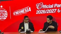Konferensi Pers pengumuman sponsor baru Persija Jakarta di Persija Galeri, Jakarta, Jumat (14/8/2026). (Bola.com/Hery Kurniawan)