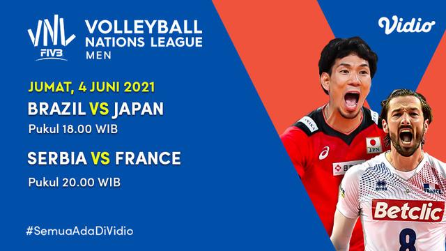 Live Streaming Big Match Volleyball Nations League 2021 Jumat 4 Juni 2021 di Vidio