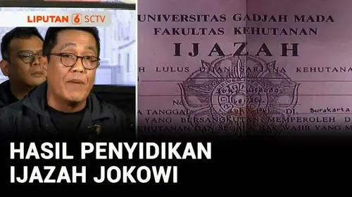 VIDEO: Polisi Pastikan Ijazah Jokowi Asli, Laporan Eggi Sudjana Gugur