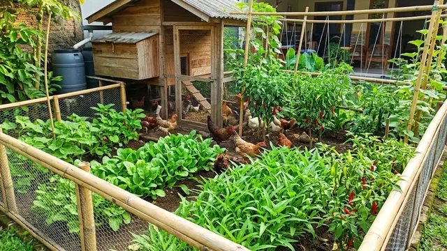 Kandang Ayam Terintegrasi dengan Kebun (Chicken Garden System)