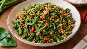 Resep Tumis Daun Kacang Panjang dengan Kelapa Parut dan Cabai, Gurih Pedas Bikin Nagih