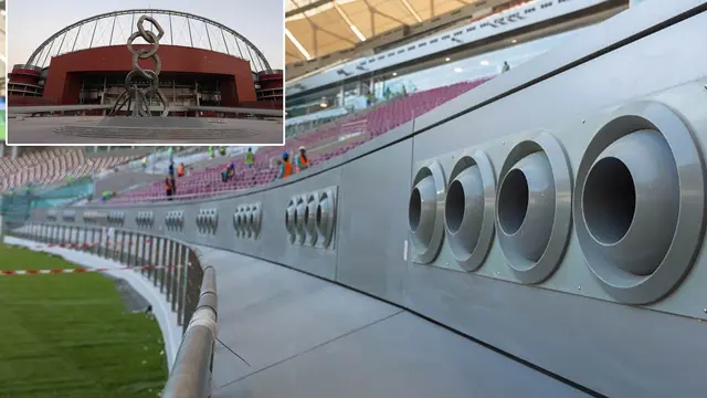 Cooling Technology Piala Dunia Qatar 2022. (Sumber: Daily Mail)