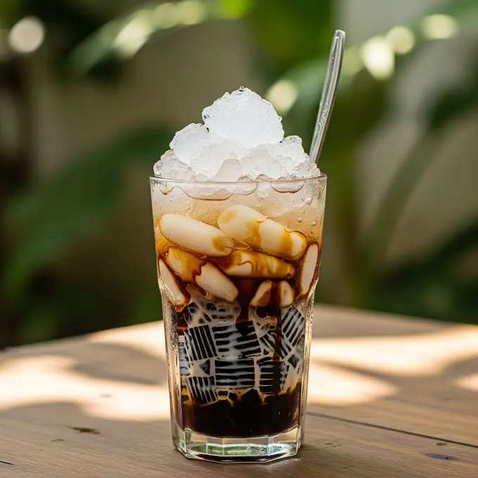 Cara Buat Es Cincau Kolang Kaling (AI Generated)