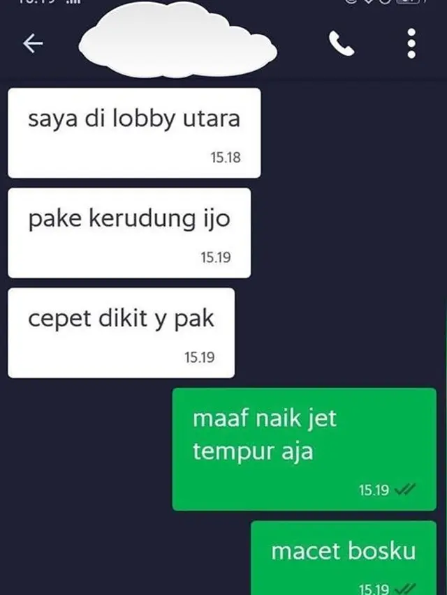 8 Chat Kocak Cara Driver Ojekol Batalkan Pesanan