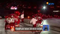 Keindahan alam dan budaya indonesia dari sabang sampai merauke juga ditampilkan dalam pembukaan Asian Para Games.