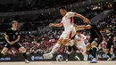 <p>Pemain Timnas Futsal Indonesia, Samuel Eko memberikan umpan back heel dalam laga uji coba melawan Australia di Indonesia Arena, Senayan, Jakarta, Sabtu (01/11/2025). (Bola.com/Bagaskara Lazuardi)</p>