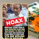 Deretan Hoaks Pernyataan Bahlil Terkait Pajak, Simak Faktanya