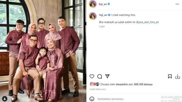 Fuji, adik ipar Vanessa Angel (Foto: Instagram/@fuji_an)