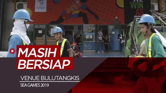 Berita video mengintip venue bulutangkis untuk SEA Games 2019 di Muntinlupa Sports Center.