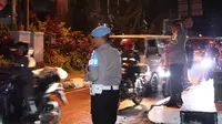 Personel polisi bertugas mengamankan arus mudik dan balik Lebaran Idul Fitri 2023.(Foto: dokumentasi Polres Bogor)