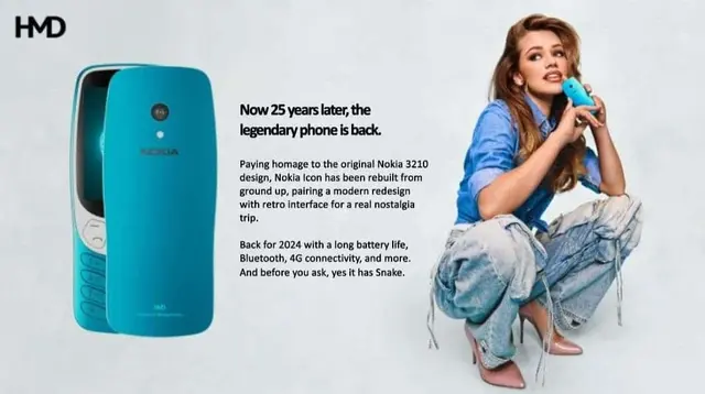 Nokia akan hidupkan kembali Nokia 3210 (2024) meski begitu, desain ponsel ini akan sedikit berbeda dengan pembaruan yang lebih modern dibanding versi lama (Foto: Gizchina).