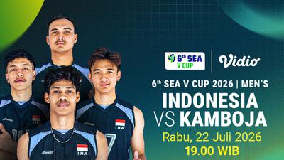 Streaming Indonesia vs Kamboja - SEA V Cup Men Leg Kedua Hanya di Vidio