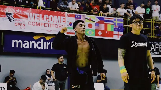 7 Pesona Daffa Wardhana saat Latihan Brazilian Jiu Jitsu Ini Curi Perhatian