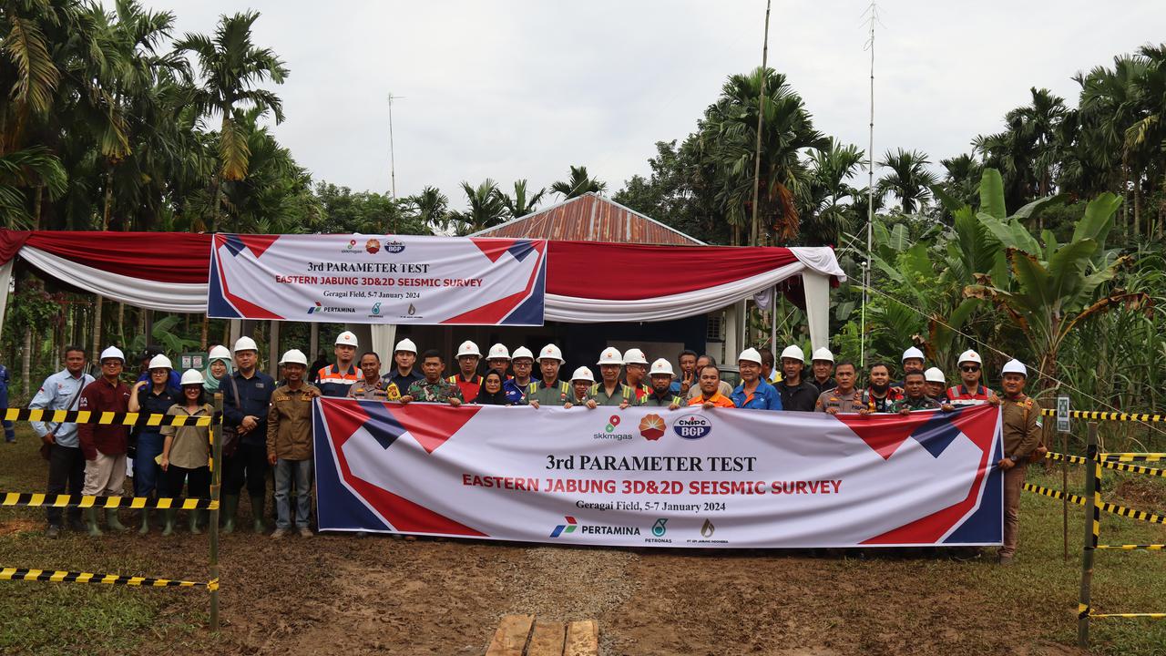 SKK Migas dan PetroChina International Jabung Ltd. (PCJL) melanjutkan Survei Seismik 3 Dimensi (3D) & 2 Dimensi (2D) “Eastern Jabung” di Januari 2024. (Dok SKK Migas)
