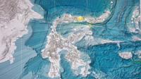 Gempa Magnitudo 6,3 mengguncang wilayah Bone Bolango, Gorontalo, Rabu pagi (18/1/2023) pukul 07.34.46 WIB. (Liputan6.com/ BMKG)
