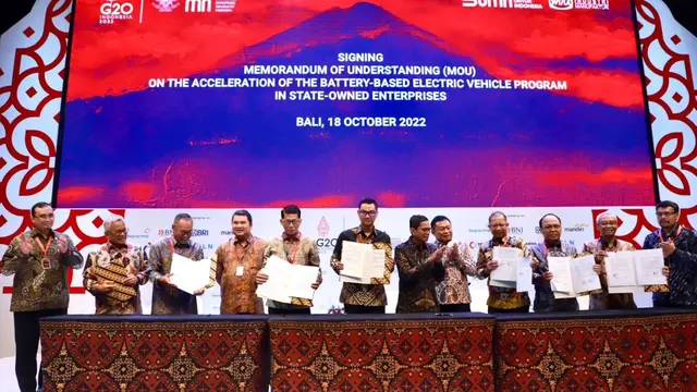 Dialog Commitment on Net Zero Emission, bagian dari rangkaian acara Road to G20: SOE International Conference: ”Driving Sustainable & Inclusive Growth”, di Bali Nusa Dua Convention Center (BNDCC), Nusa Dua - Bali, Selasa (18/10/2022). (Dok Pertamina)