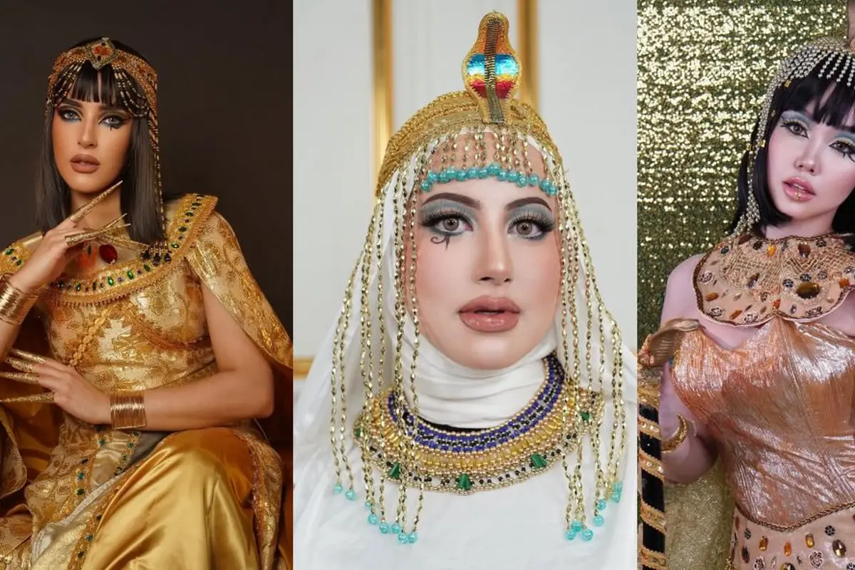 Tips Aplikasi Makeup Cleopatra (photo by instagram.com/tasyafarasya/tasyiiathasyia/vilmei)